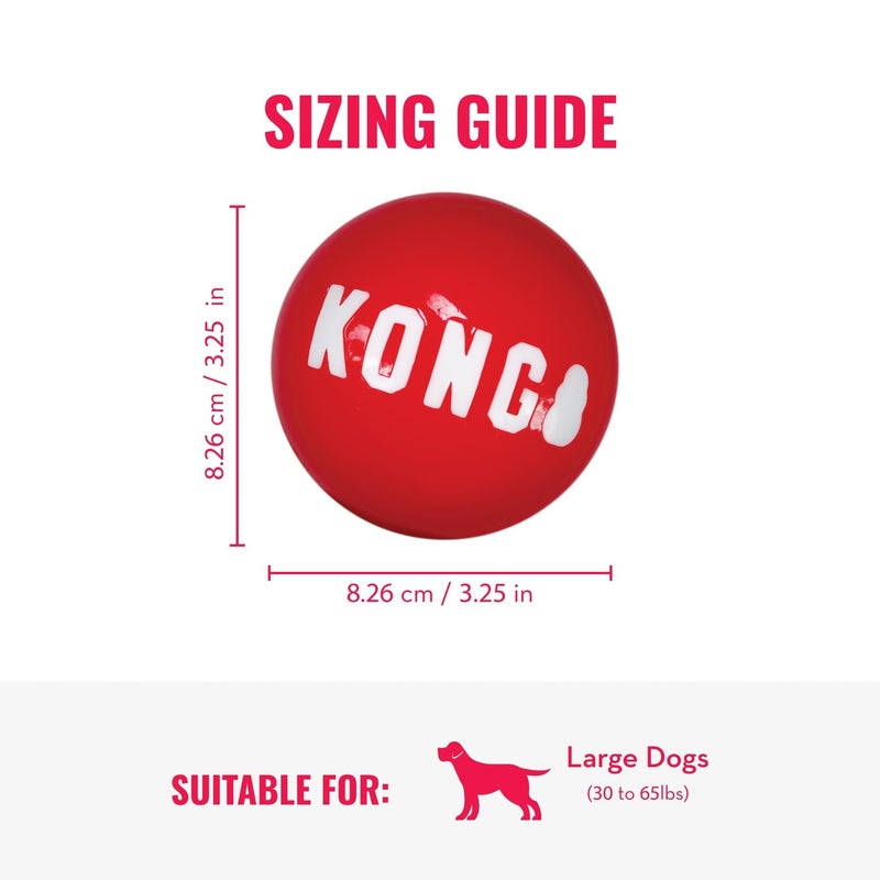 KONG Wild Knots Bear & Signature Balls (2 Pack) - Soft Bear Chew Toy with Rope Interior - Durable Dog Balls for Fetch - for Large Dogs - Image 3